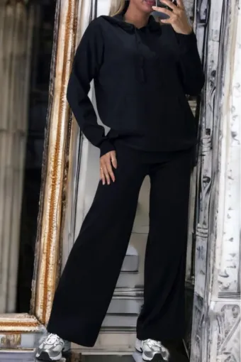 ensemble noir femme sweat