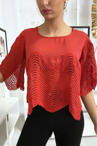 haut rouge femme à massy- palaiseau , Cergy-Pontoise, WISDOM